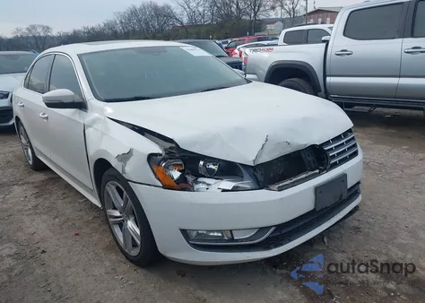 2013 Volkswagen Passat 2.0L Tdi Sel Premium из США, поврежденный, VIN 1VWCN7A30DC134850